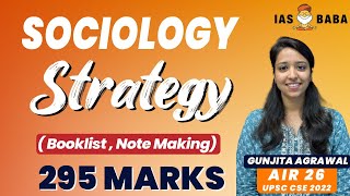 HOW TO SCORE 300 MARKS IN SOCIOLOGY STRATEGY BOOKLIST UPSC CSE 2024 [upl. by Hsatan185]