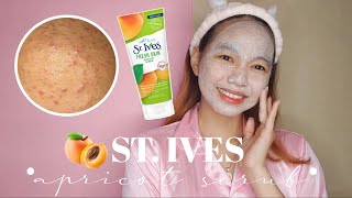 St IVES APRICOT SCRUB REVIEW How to use Facial Scrub  Hello Katy [upl. by Ddarb]