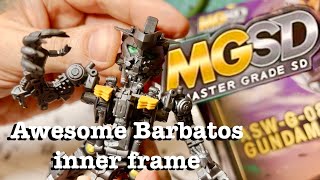 MGSD Gundam Barbatos Inner Frame review ガンダムバルバトス [upl. by Tobey]