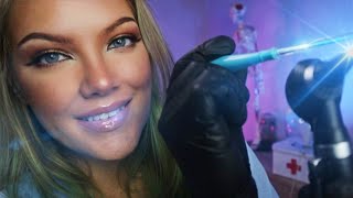 ASMR Traditional Ear Exam 👂 Otoscope Inspection Ear Cleaning Tuning Fork Binaural Hearing Tests [upl. by Losiram536]