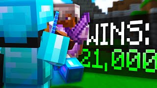 Hitting 21000 wins in skywars [upl. by Nivlek]