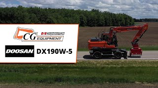 Doosan DX190W5 Wheeled Excavator [upl. by Enuahs]