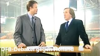 Günter Netzer und Gerhard Delling kritisieren Erich Ribbeck und die Nationalmannschaft 23022000 [upl. by Matty]