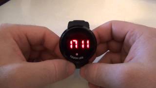 Mode demploi Montre Tactile LED  Touch Time [upl. by Arihsa]