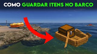 Como Guardar Itens No Barco No Stranded Deep [upl. by Ynhoj445]