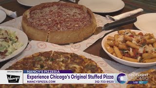 Experience Chicagos Original Stuffed Pizza [upl. by Nyladnar]