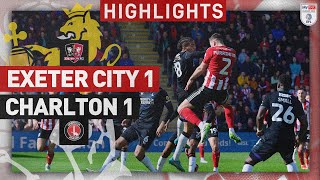 HIGHLIGHTS Exeter City 1 Charlton Athletic 1 29324 EFL Sky Bet League One [upl. by Lenwood890]