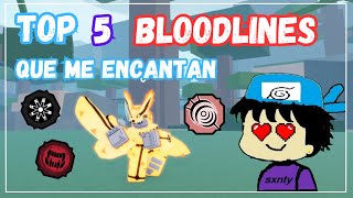 Top 5 bloodlines para Shindo Life [upl. by Acirehs836]