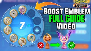 How to create best Boost Emblem set for every Pokemon Full Guide video beginner to Advanced level [upl. by Unni215]