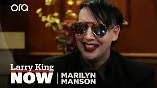 Marilyn Manson on Alice Cooper Blame for School Shootings amp Kanye West vs JayZ Full Interview [upl. by Aneerahs960]