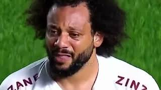 Marcelo sheds tears after breaking someones leg on the field [upl. by Ettenuj]