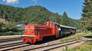 Abfahrt des Sonderzug 4 am 18082024 in Hohenberg [upl. by Pearle]