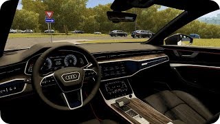 2019 Audi A6 55 TFSI  City Car Driving 156  Normal Driving [upl. by Aurthur621]