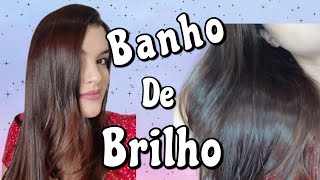 Como Fazer BANHO DE BRILHO em casa com TONALIZANTE  AMEND CASTANHO MEDIO [upl. by Ahseel]