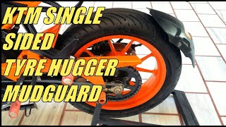 Installing Single Sided Tyre HuggerMudguard in KTM RC [upl. by Abisha]