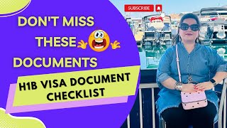 H1B Visa Documents CheckList 2022  BEST ADVICE FOR H1B DOCUMENTATION UNDER 10 MIN H1B VISA PROCESS [upl. by Orodisi208]