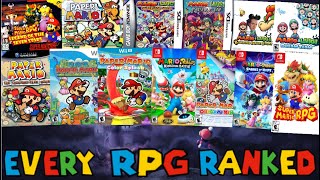 Ranking EVERY Mario RPG From WORST TO BEST Top 14 Games [upl. by Dagney]