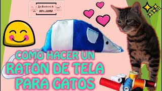 🐭Cómo HACER un RATÓN de JUGUETE para GATOS 🐈✨ Cómo HACER JUGUETES para gatos FACILES Y CASEROS😻 [upl. by Einnig]