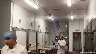 How Nita Hose Track Works – Food Industry Stainless Steel Hose Rail [upl. by Niknar]