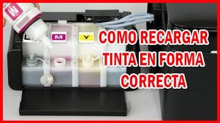 COMO RELLENAR TINTA IMPRESORA EPSON [upl. by Nairbo]