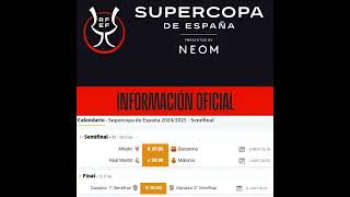 🚨 ¡CAMBIO de FECHAS en la SUPERCOPA de ESPAÑA 🌧️ La DANA altera el CALENDARIO ⚽️🔥 [upl. by Etteroma731]