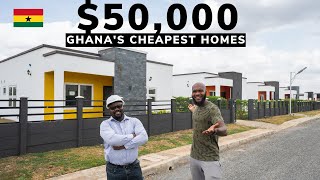 The CHEAPEST 50000 HOMES in Accra Ghana crazy cheap houses [upl. by Aelyk]