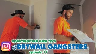 Drywall Construction  On the job with the Drywall Gangsters [upl. by Tine]