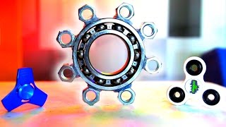 WORLDS BIGGEST HAND SPINNER FIDGET TOY How to Make DIY Spinners [upl. by Lustig]