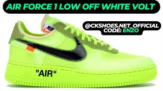 AIR FORCE 1 LOW OFF WHITE VOLT UNBOXING AND REVIEW CK SHOES [upl. by Jeffrey]