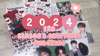 엑소엘 브이로그 4 2024 엑소 시즌그리팅 언박싱  EXOs season greeting unboxing  엑소  시그  택배깡  덕질 브이로그 [upl. by Nivlad]