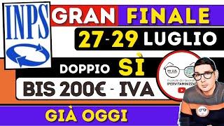 🔴 200€ BIS  taglio IVA ➡ OGGI 27  29 LUGLIO INPS PAGA 💶 OPERAZIONE SORPRESA FINE LUGLIO GOVERNO [upl. by Latnahc973]