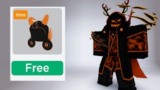 OMG GET NEW FREE HALLOWEEN ITEMS NOW IN ROBLOX 🎃🥳 [upl. by Aket618]