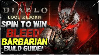 WhirlWind Bleed Barbarian Build Guide Diablo 4 Season 4 [upl. by Alleris736]