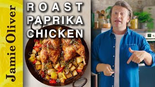 Paprika Roast Chicken  Jamies 5 Ingredient Meals  Channel 4 Mondays 8pm [upl. by Inaluahek]