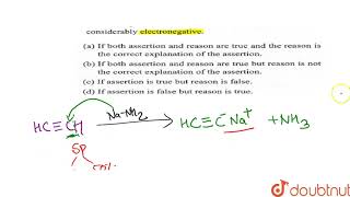 Assertion  Acetylene on reacting with sodamide gives sodium acetylide and ammonic [upl. by Vaas383]