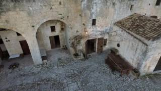 Drone View Sextantio Le Grotte della Civita Sassi di Matera  Italy hotel drone [upl. by Heck724]