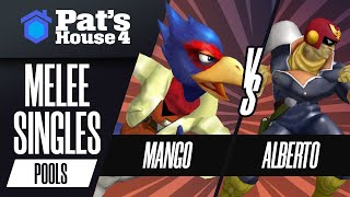 Mang0 vs Alberto  Pats House 4  Melee Singles Pools [upl. by Hendel]