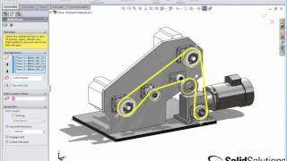 Belts and Chains in SolidWorks [upl. by Manaker737]