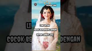 5 weton jodoh terbaik weton Jumat legi [upl. by Annal]