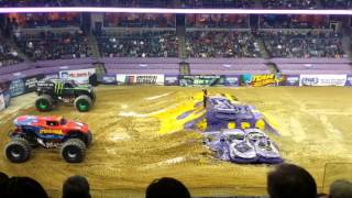 Monster jam 2152014 memphis tn [upl. by Eirellam]