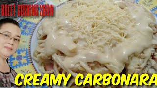 How to cook CREAMY CARBONARA Panlasang Pinoy [upl. by Meldon]