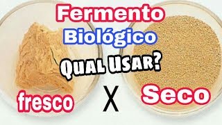 Fermento BIOLÓGICO Qual USAR  Fresco ou Seco [upl. by Yecies869]