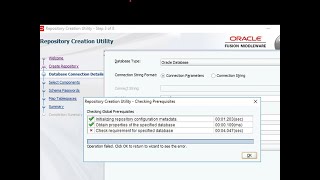 Check requirement for specified database failed error Oracle [upl. by Bendicty236]