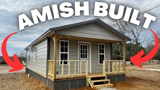 A SHED to HOUSE conversion that is SWEET and built by the AMISH Cabin Tiny House Tour [upl. by Pytlik]