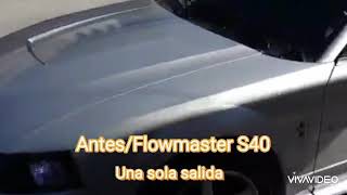 Flowmaster S10 exhaust  mustang v6 9904 sound [upl. by Eitsym]