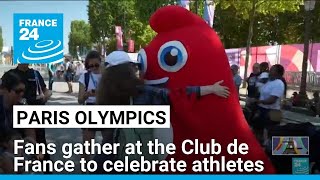 Fans gather at the Club de France to celebrate Olympic athletes • FRANCE 24 English [upl. by Ruff411]