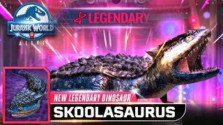 SKOOLASAURUS NEW LEGENDARY HYBRID KOOLASUCHUS  SCOLOSAURUS UNLOCKED 【Jurassic World Alive】 [upl. by Yatnoj]