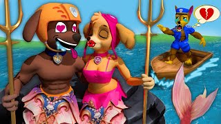 PAW Patrol The Movie ► OMG Mermaid Couple Marshall And Skye Kiss So Sweet Chases Angry [upl. by Ardek]