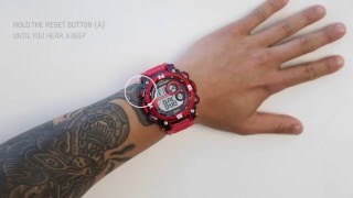 How to set the time on your Armitron ProSport digital watch [upl. by Strephonn]