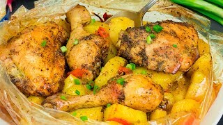 Pollo con patate nel sacchetto al forno una delizia  SaporitoTV [upl. by Raama]